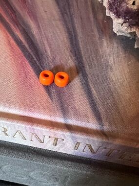 Carolina Bucci Forte Beads 2 Orange Cornelian for Bracelet or Necklace